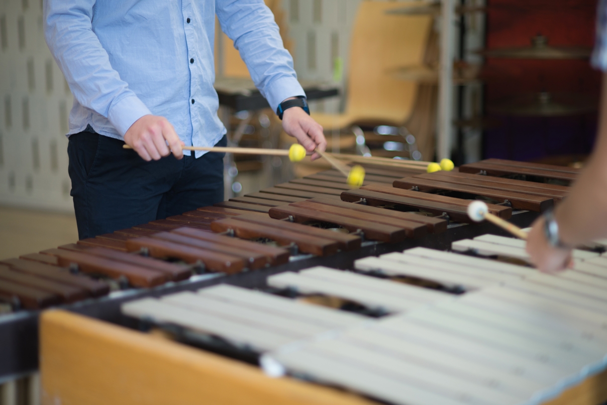 © Florian Machot — Salle de percussions à l'Académie supérieure de musique