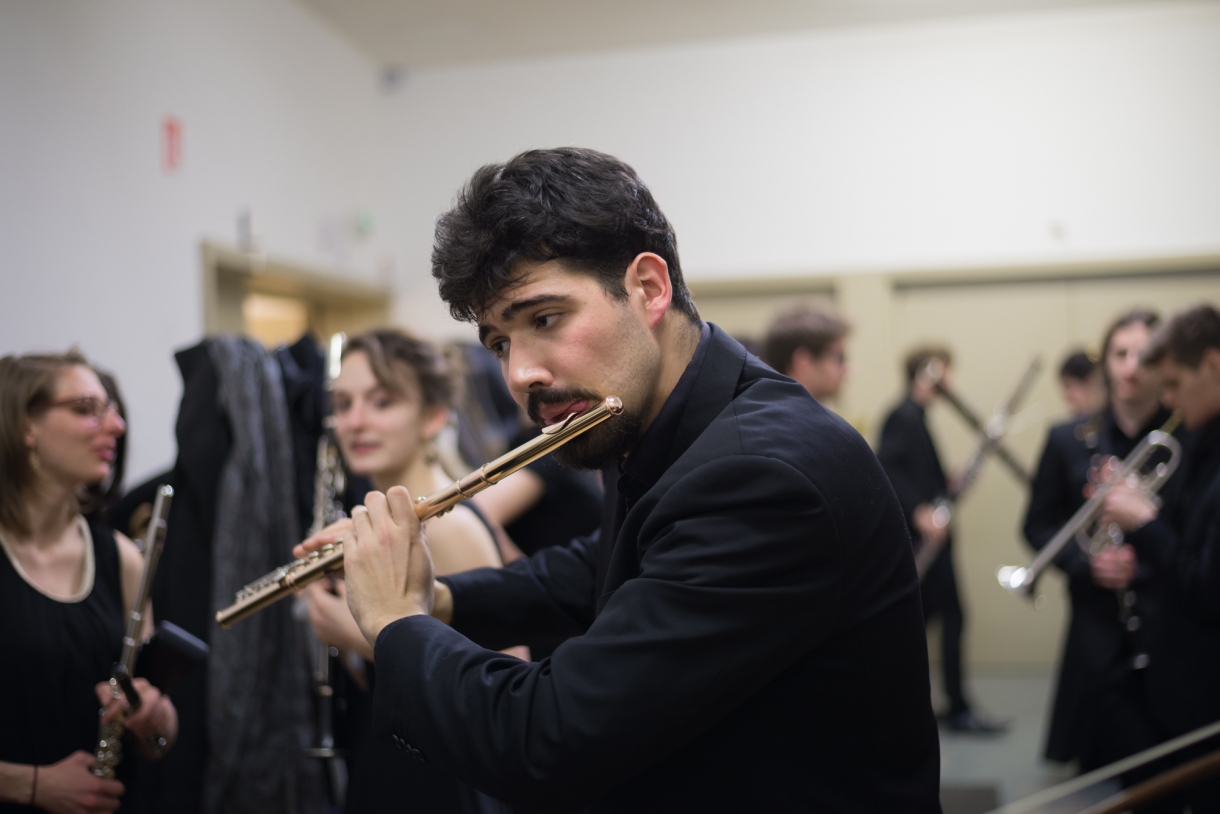 © Florian Machot — Coulisses avant un concert à l'Auditorium de la Cité de la musique et de la danse de Strasbourg